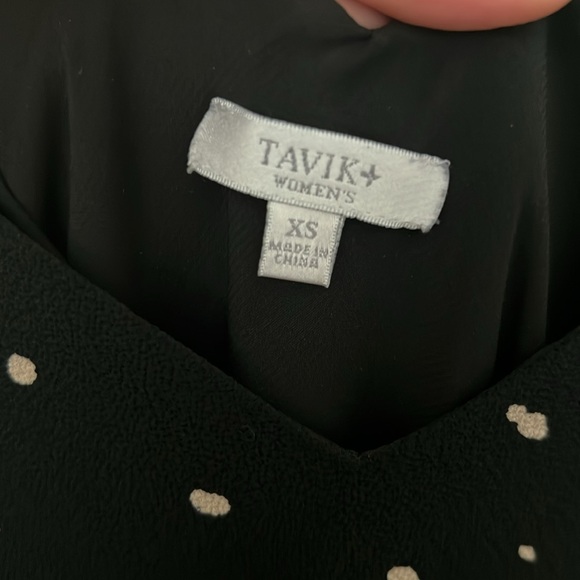 Tavik black polka dot midi slip dress Size XS - Picture 4 of 4